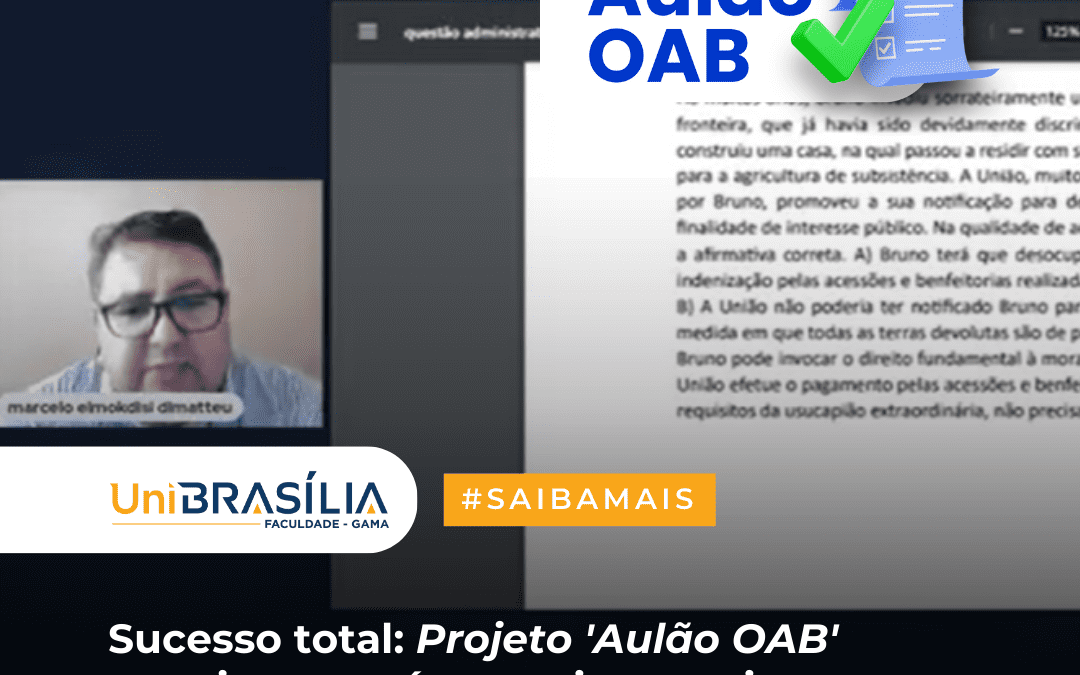 Sucesso total: Projeto ‘Aulão OAB’ estreia com números impressionantes
