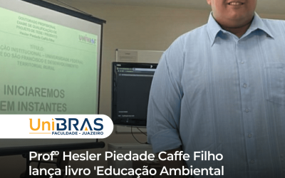 Profº Hesler Piedade Caffe Filho lança livro ‘Educação Ambiental e Formação Docente’