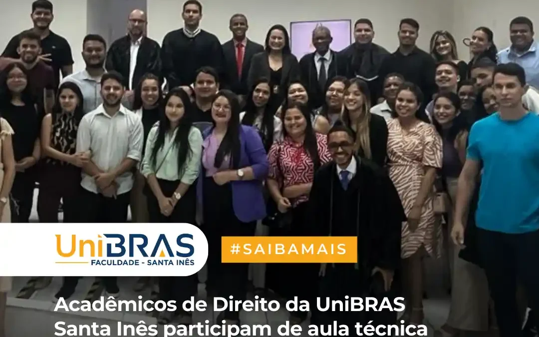 Acadêmicos de Direito da UniBRAS Santa Inês participam da aula técnica sobre Tribunal do Júri