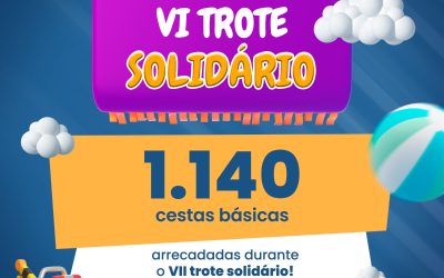 Faculdade UniBRAS Norte Goiano arrecada 1.140 cestas básicas durante o VII Trote Solidário